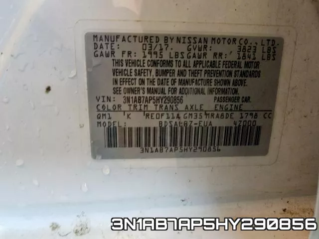 3N1AB7AP5HY290856 фото 2