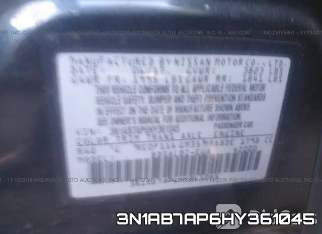 3N1AB7AP6HY361045 фото 9