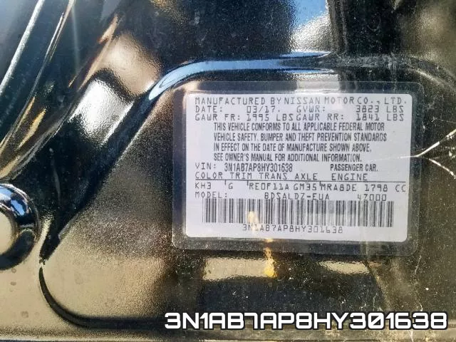3N1AB7AP8HY301638 фото 2