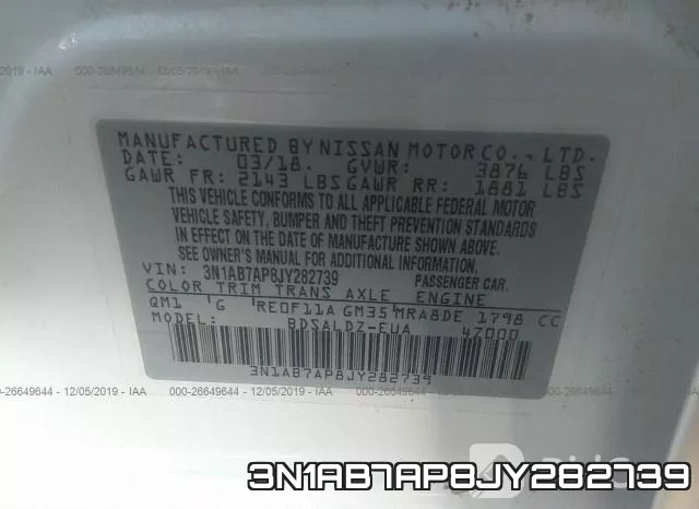 3N1AB7AP8JY282739 фото 7