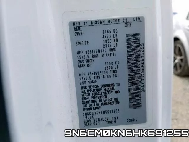 3N6CM0KN6HK691255 фото 2