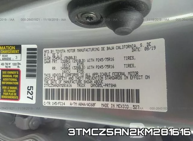 3TMCZ5AN2KM281616 фото 9