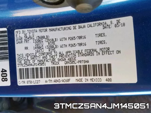 3TMCZ5AN4JM145051 фото 2