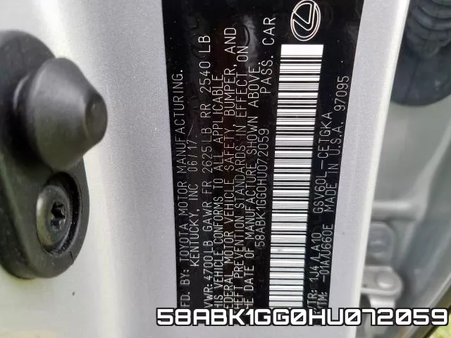 58ABK1GG0HU072059 фото 2