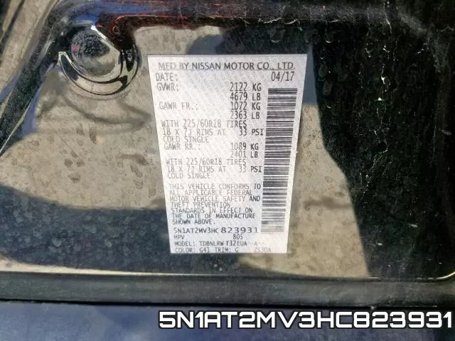 5N1AT2MV3HC823931 фото 2
