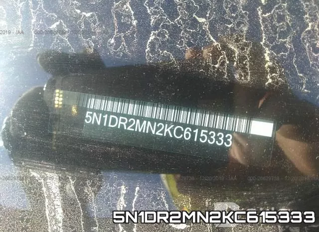5N1DR2MN2KC615333 фото 8
