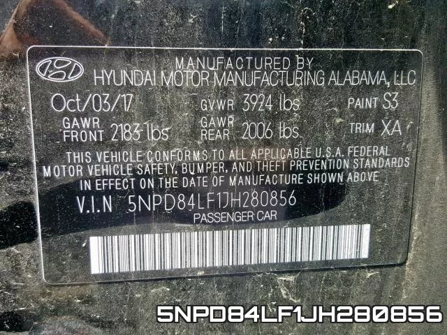 5NPD84LF1JH280856 фото 2