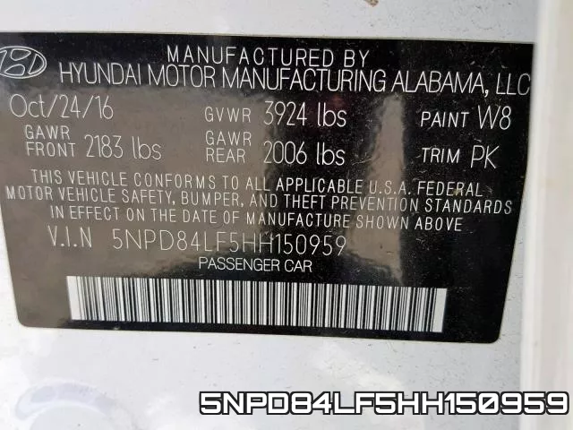 5NPD84LF5HH150959 фото 2