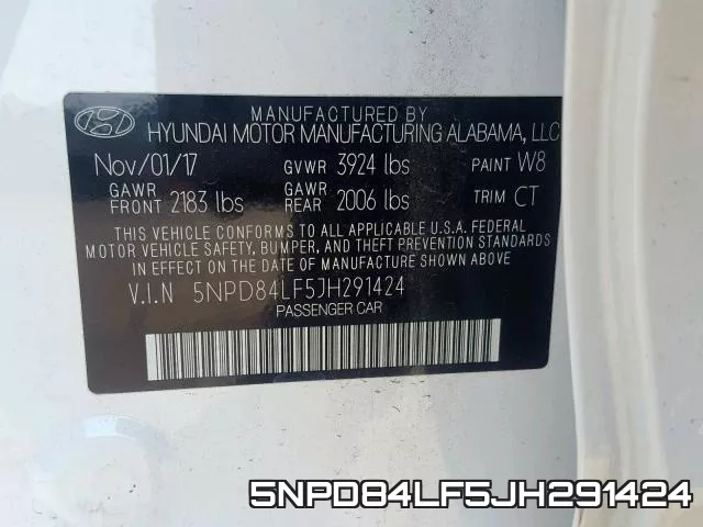 5NPD84LF5JH291424 фото 2