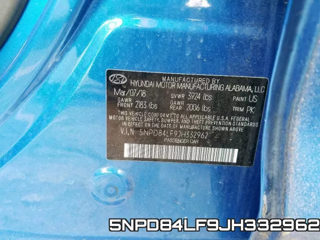 5NPD84LF9JH332962 фото 2