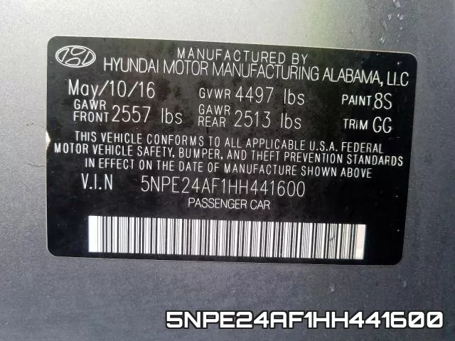 5NPE24AF1HH441600 фото 2