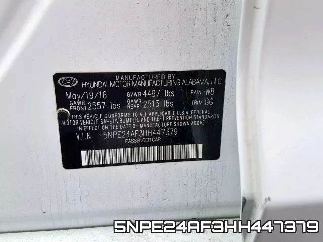5NPE24AF3HH447379 фото 2