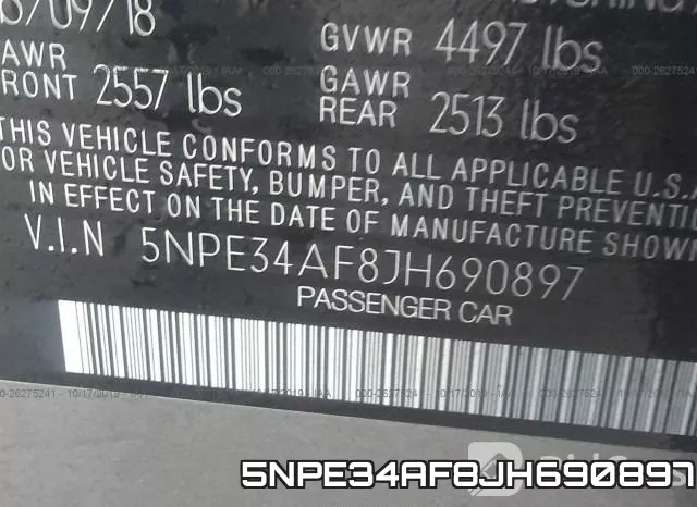 5NPE34AF8JH690897 фото 7