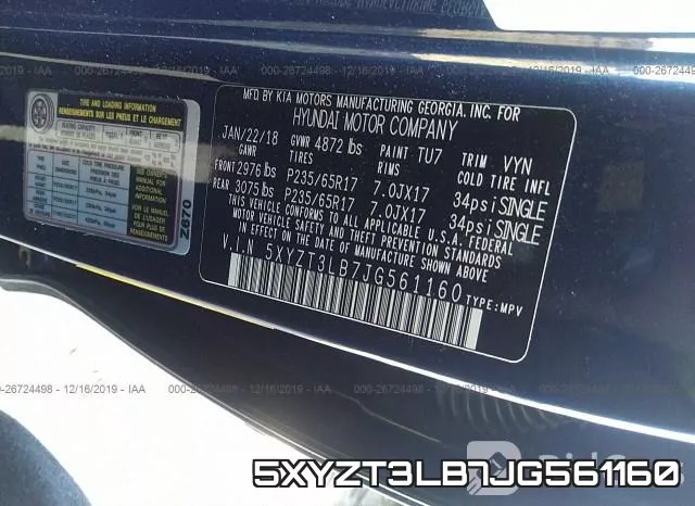 5XYZT3LB7JG561160 фото 10