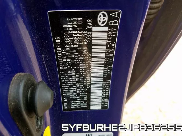 5YFBURHE2JP836255 фото 2
