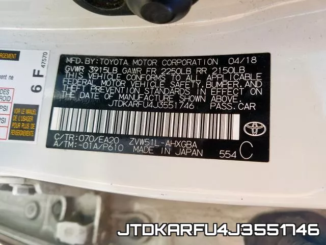 JTDKARFU4J3551746 фото 2