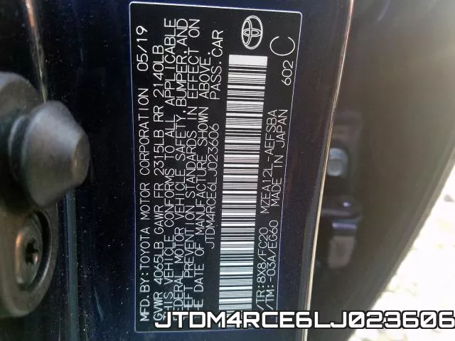 JTDM4RCE6LJ023606 фото 2