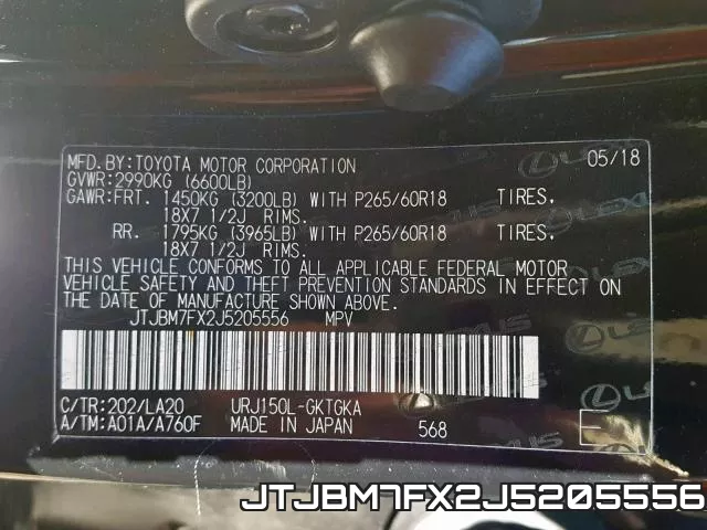JTJBM7FX2J5205556 фото 2