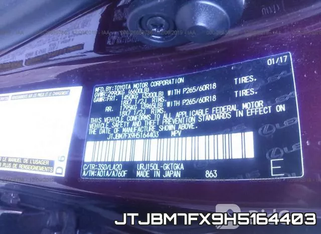 JTJBM7FX9H5164403 фото 8