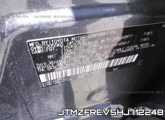 JTMZFREV5HJ712248 фото 10