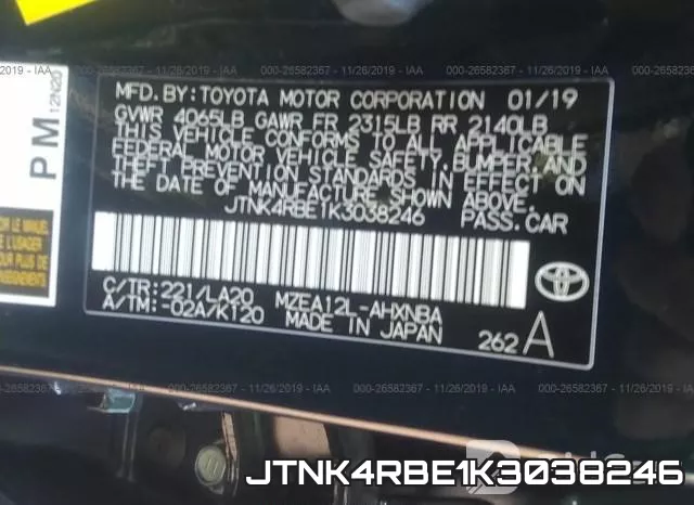 JTNK4RBE1K3038246 фото 8