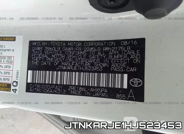 JTNKARJE1HJ523453 фото 8