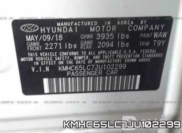 KMHC65LC7JU102299 фото 9