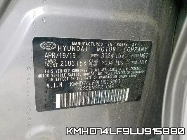 KMHD74LF9LU915880 фото 2