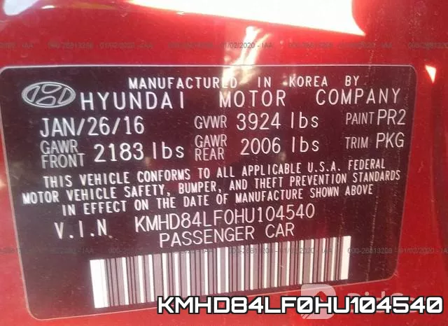 KMHD84LF0HU104540 фото 6
