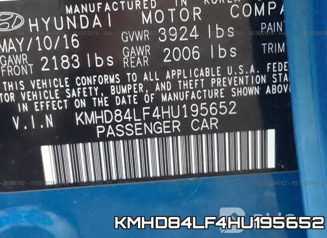 KMHD84LF4HU195652 фото 8