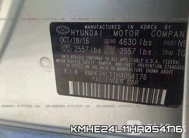 KMHE24L11HA054176 фото 9