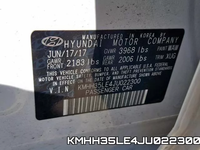 KMHH35LE4JU022300 фото 2