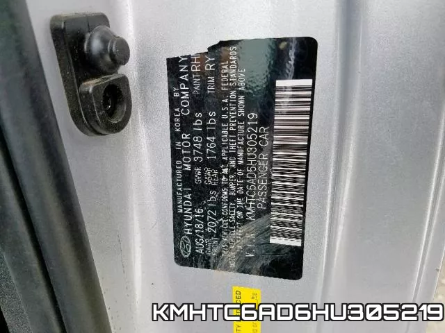 KMHTC6AD6HU305219 фото 2
