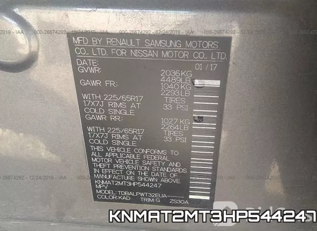 KNMAT2MT3HP544247 фото 10