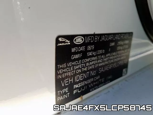 SAJAE4FX5LCP58745 фото 2