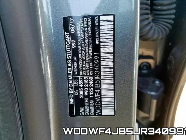 WDDWF4JB5JR340991 фото 2