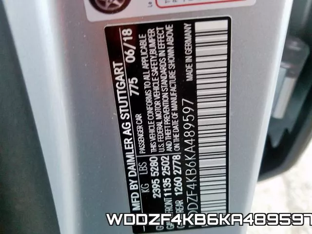 WDDZF4KB6KA489597 фото 2