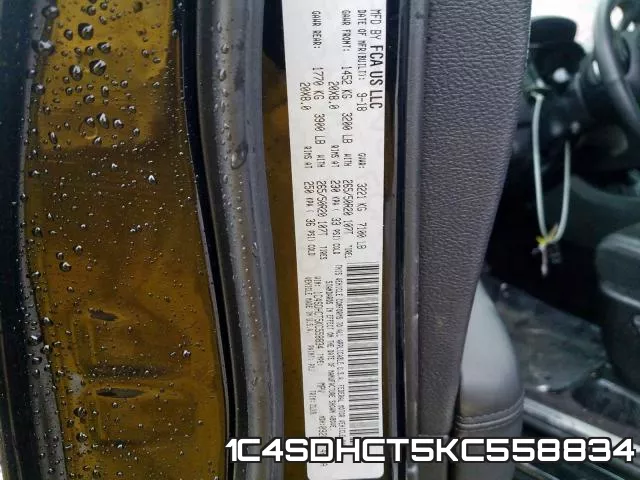 1C4SDHCT5KC558834 фото 2
