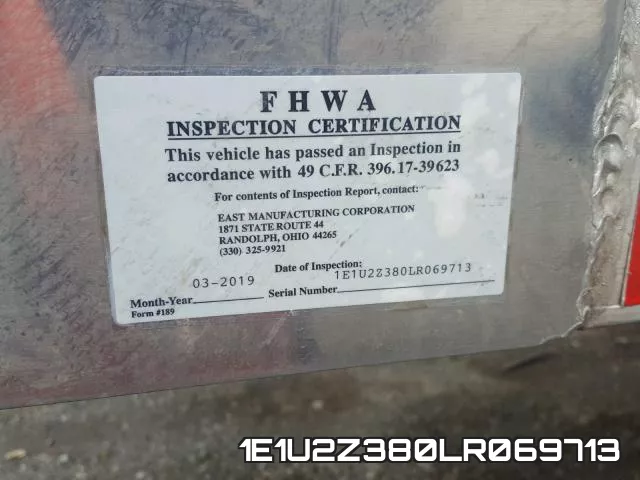 1E1U2Z380LR069713 фото 2