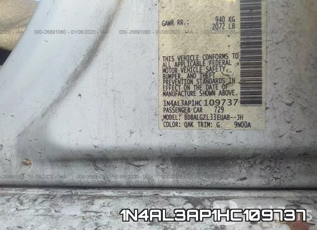 1N4AL3AP1HC109737 фото 8