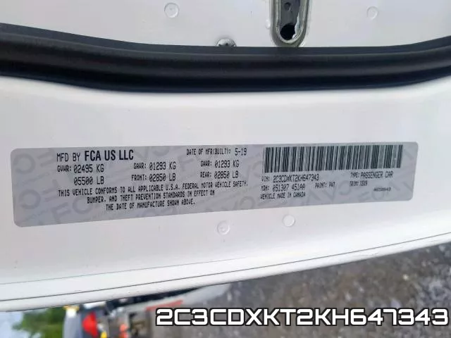 2C3CDXKT2KH647343 фото 2