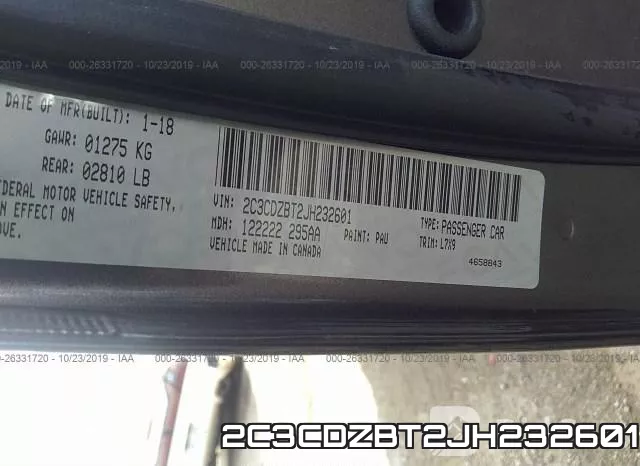 2C3CDZBT2JH232601 фото 10