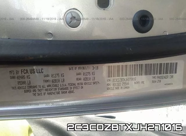 2C3CDZBTXJH271016 фото 10