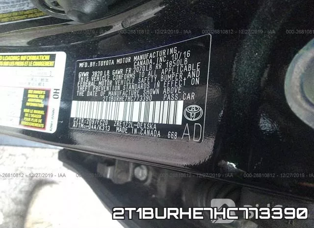 2T1BURHE7HC773390 фото 7