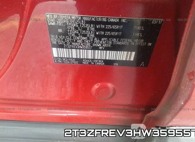2T3ZFREV3HW359557 фото 9