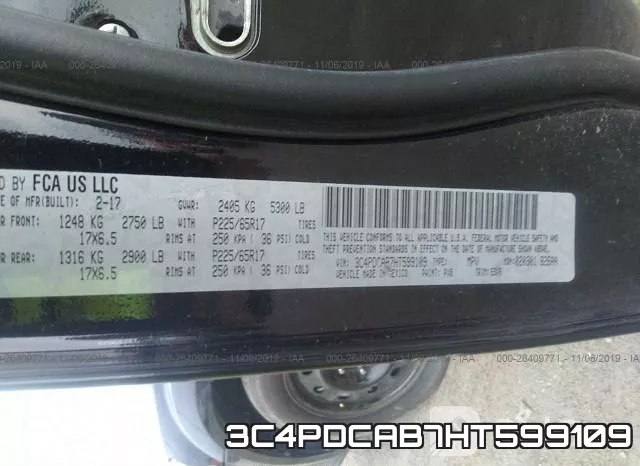 3C4PDCAB7HT599109 фото 9
