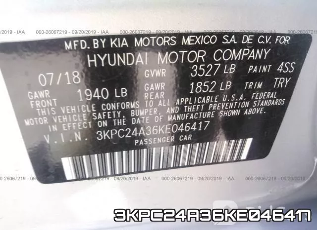 3KPC24A36KE046417 фото 8