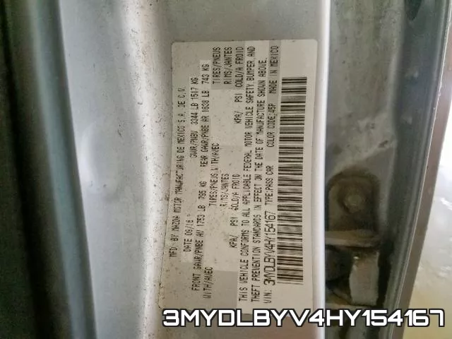 3MYDLBYV4HY154167 фото 2
