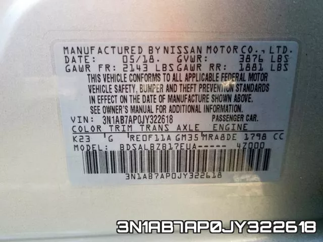 3N1AB7AP0JY322618 фото 2