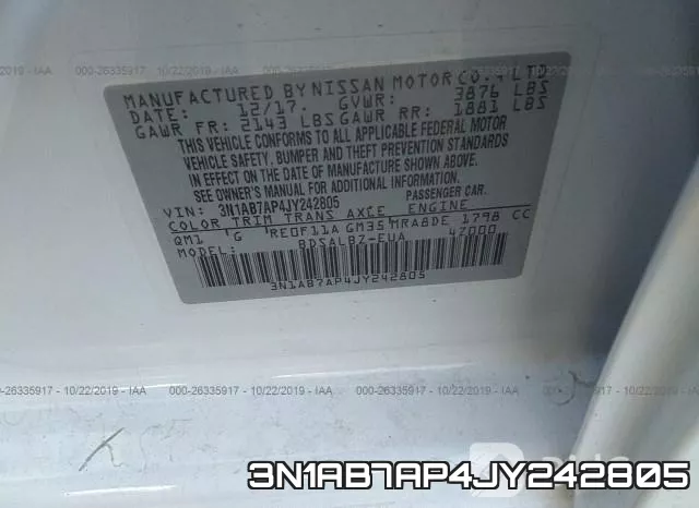 3N1AB7AP4JY242805 фото 8
